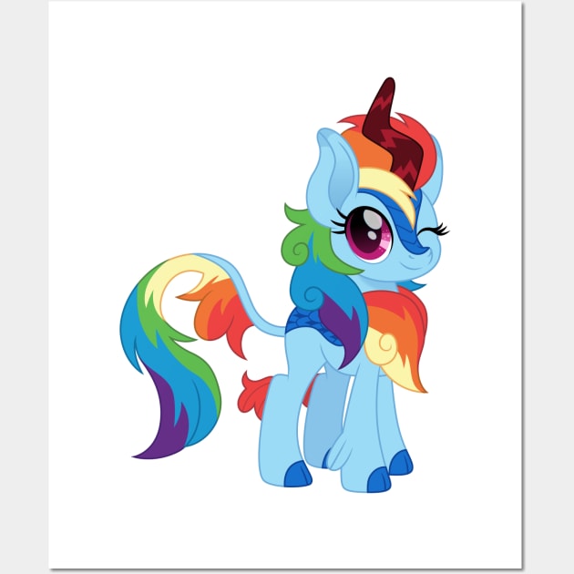 Kirin Rainbow Dash Wall Art by CloudyGlow